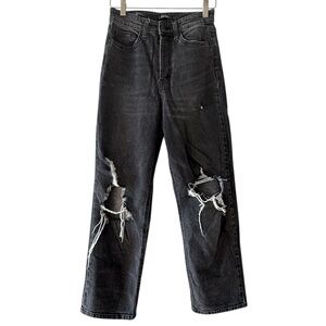 Wild Fable Highest Rise Straight Jeans Black